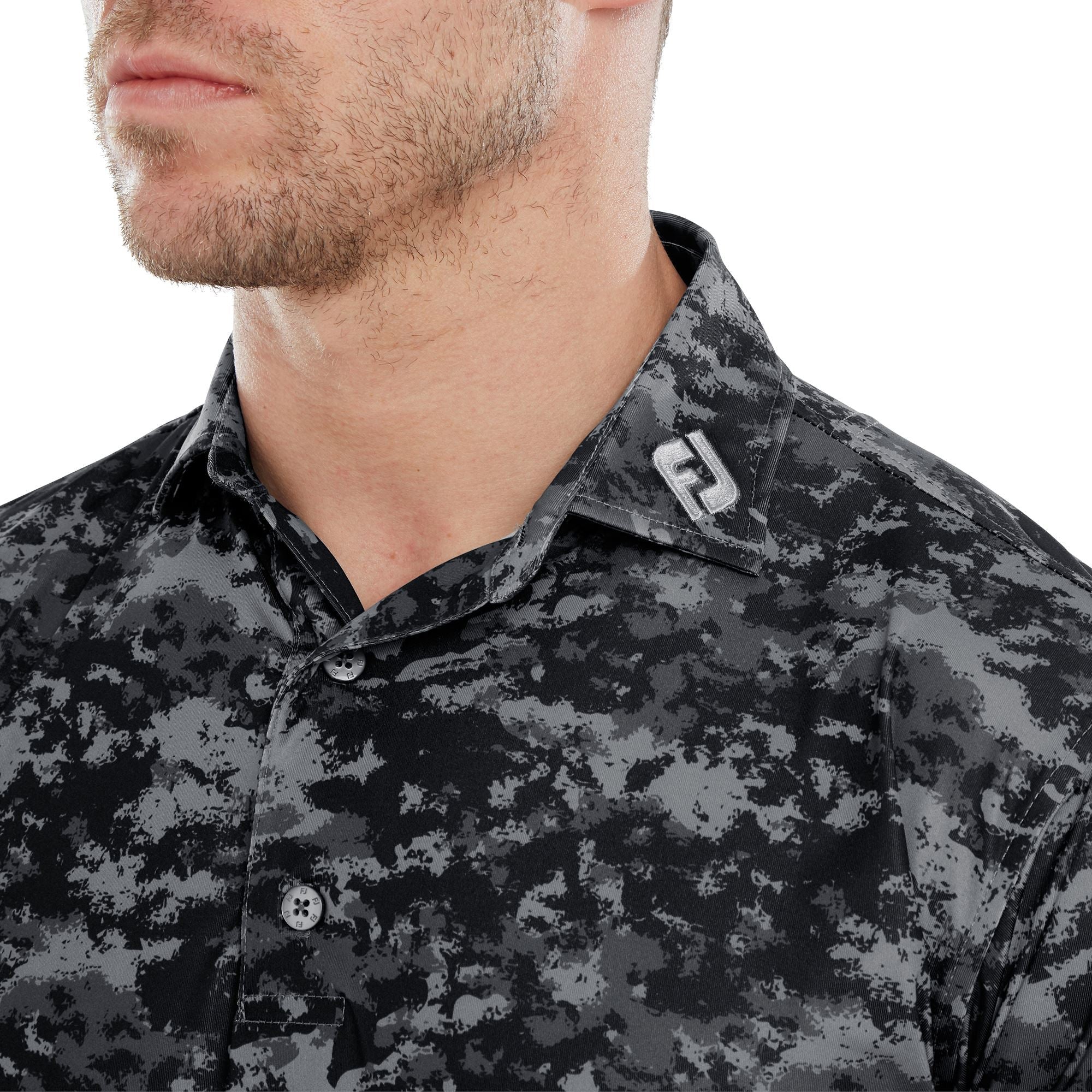 Footjoy Polo Cloud Camo Black