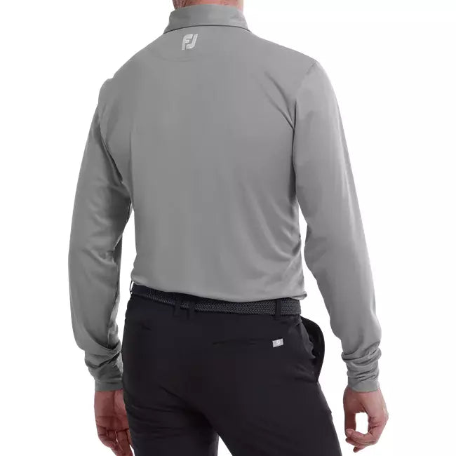 Footjoy Polo Manches longues Thermolite col tissé Gris