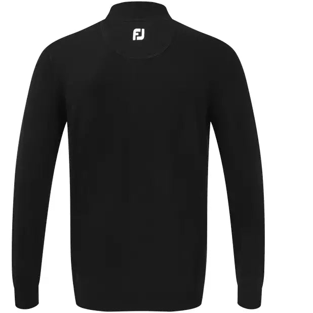 Footjoy 1/2 Zip Pull en laine Membrane noir