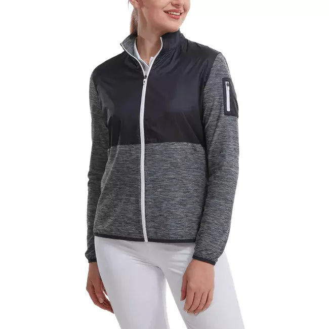 Footjoy Veste à motif Space Dye Marine