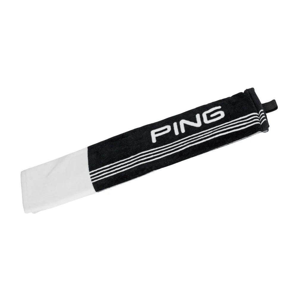PING SERVIETTE TRIFOLD Noire/Blanche