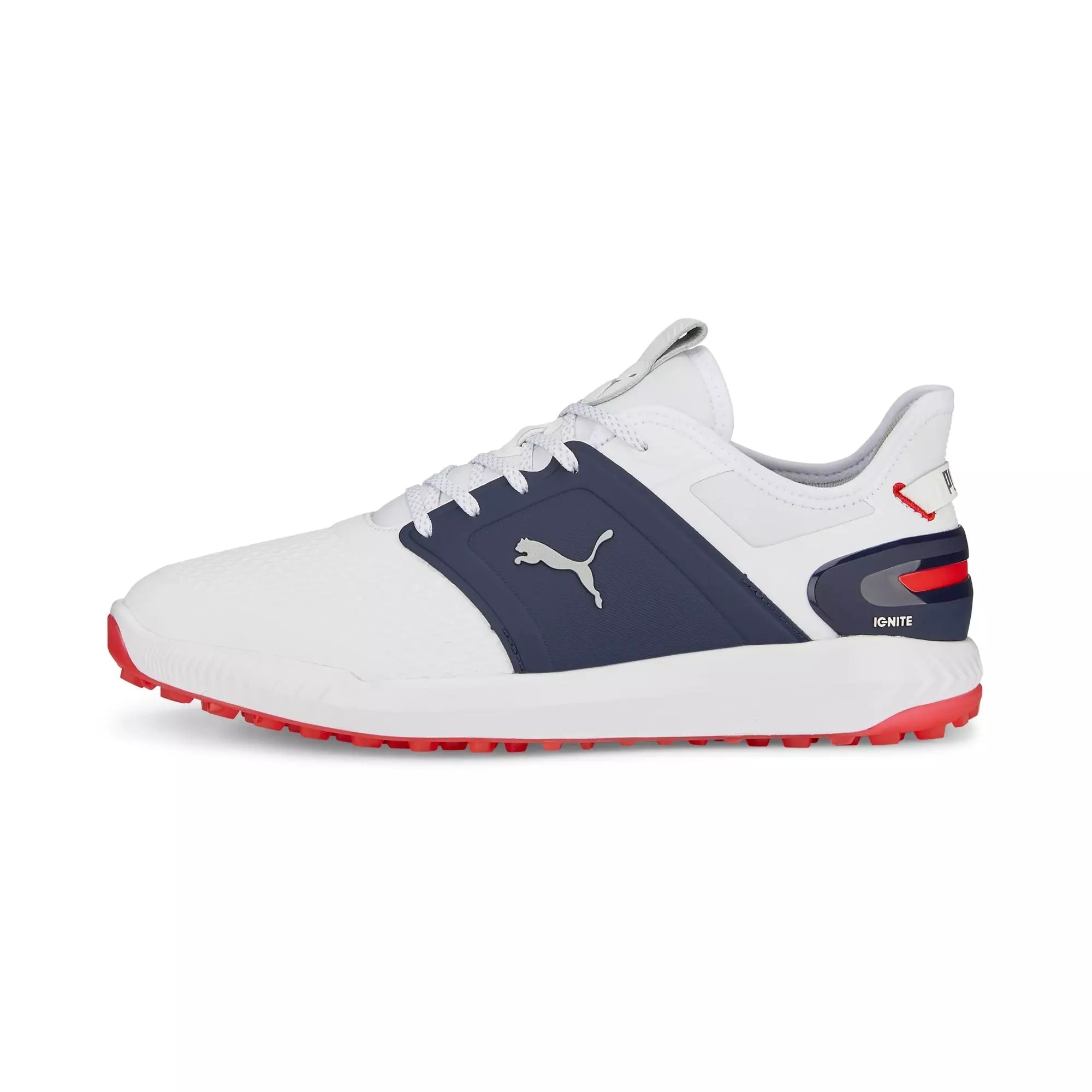 Zapatillas de golf Puma 2023 Ignite Elevate blanco azul