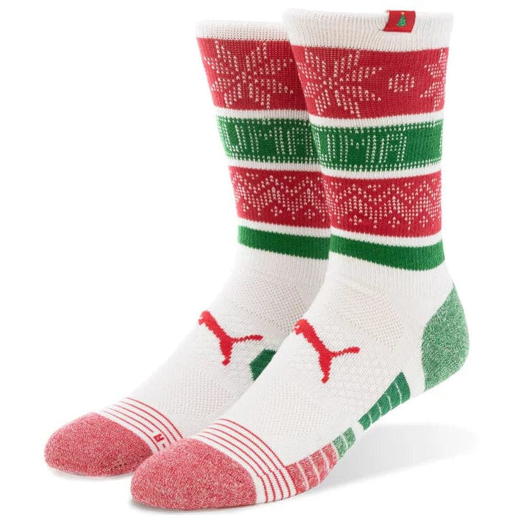 PUMA Chaussettes Golf Holiday Crew Bright White Ski Patrol Men