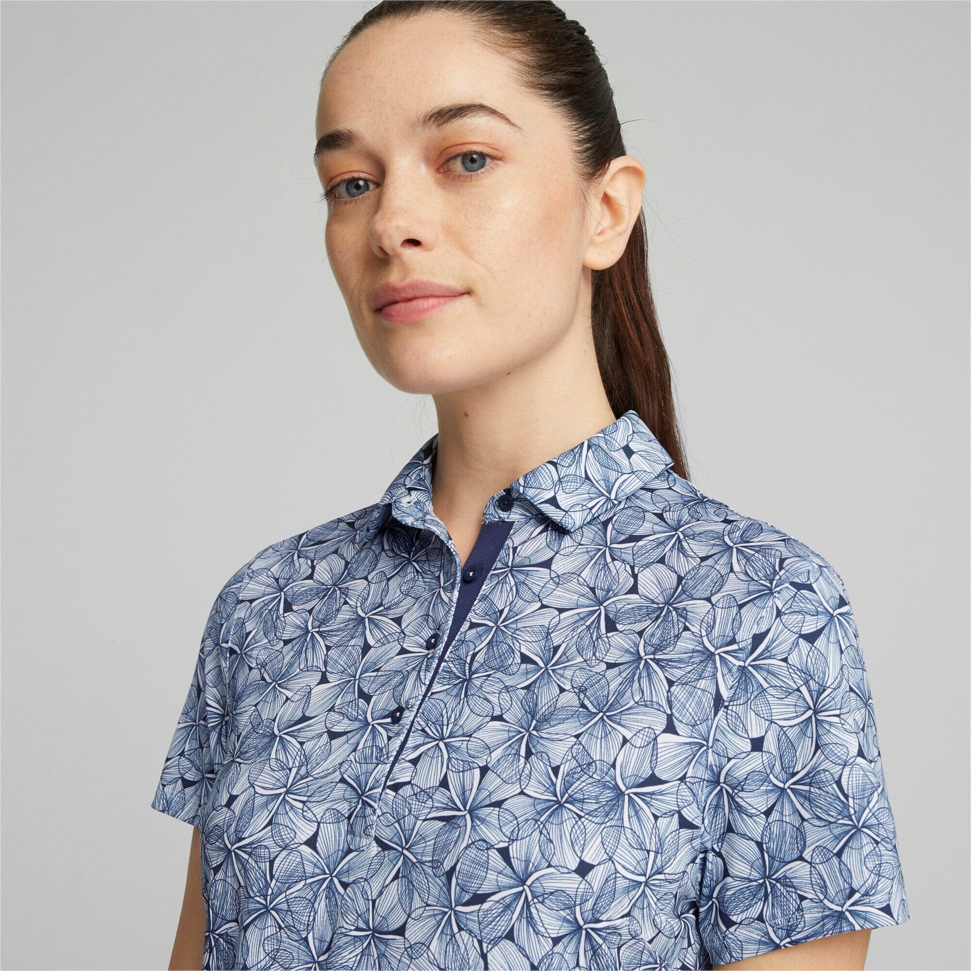 Puma Polo Femme Plumeria Bleu