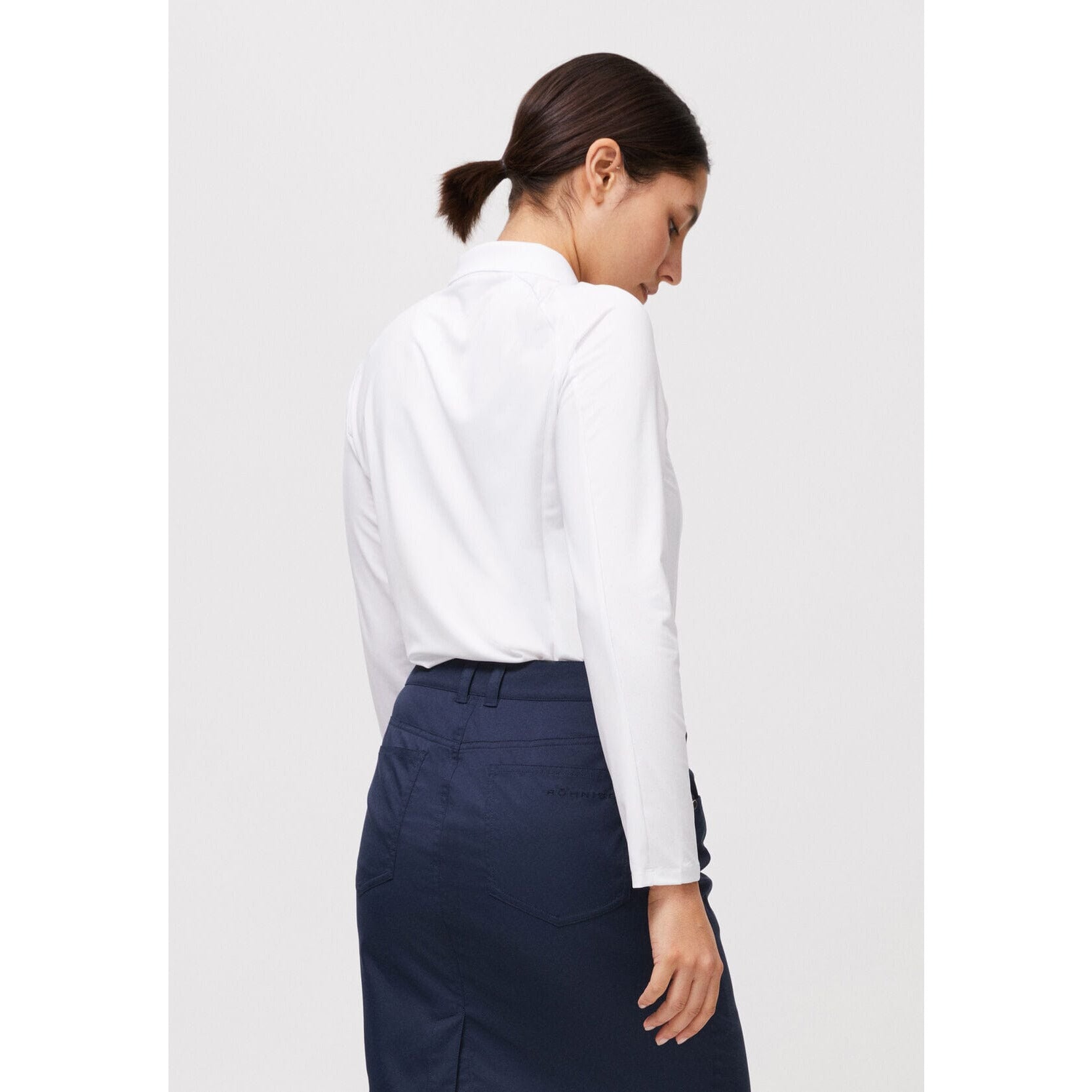 Rohnisch polo rumine long Sleeve White