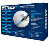 TaylorMade Balles Distance + (boite de 12 balles) - Golf ProShop Demo