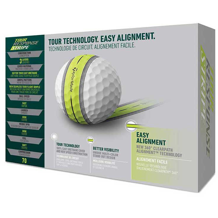 TaylorMade Balles Tour Response STRIPE 2024 (Boite de 12)