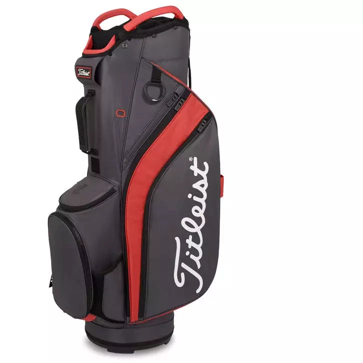 Titleist Sac Chariot Lightweight 14 graphite rouge