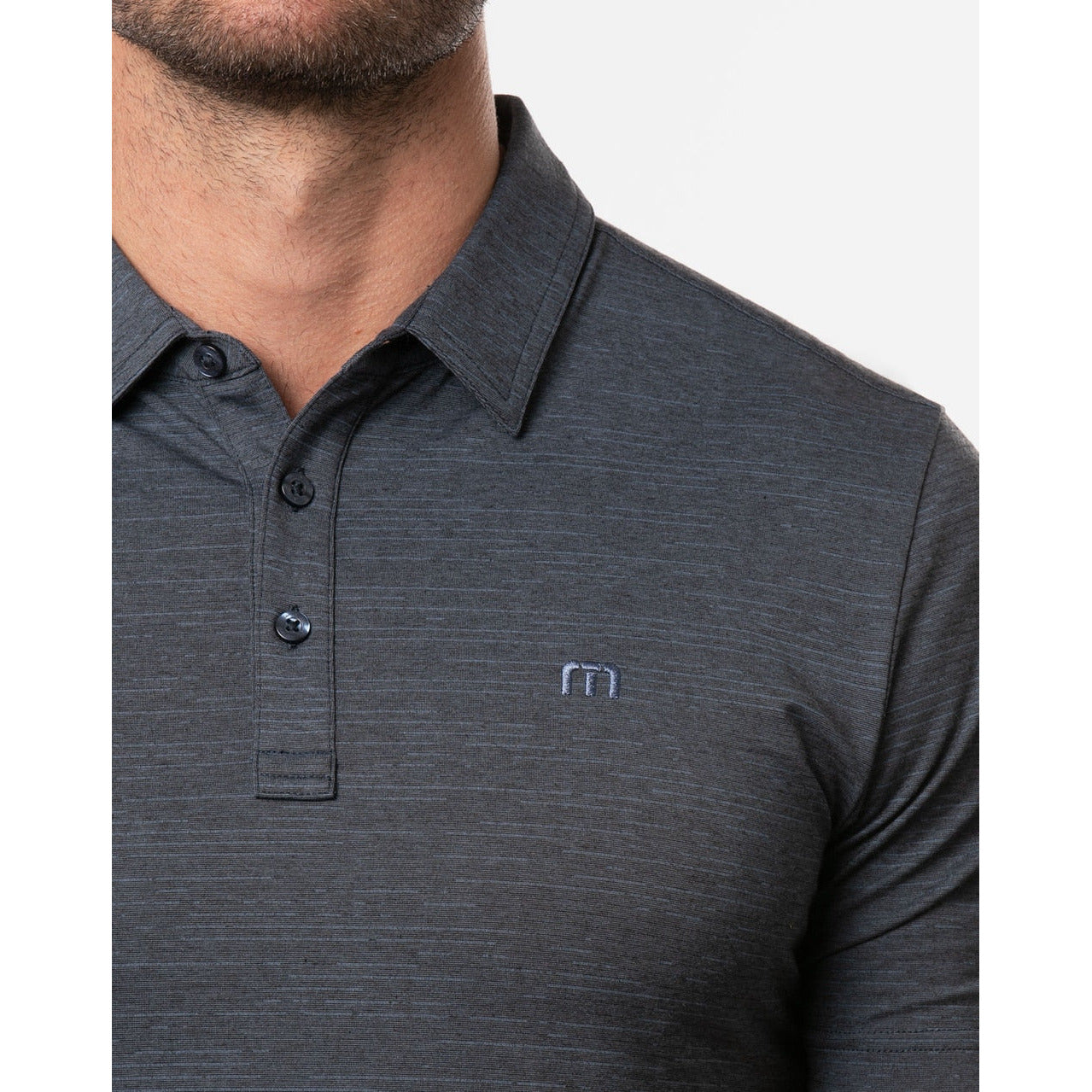 Travis Mathew polo Heater Vintage Indigo Black
