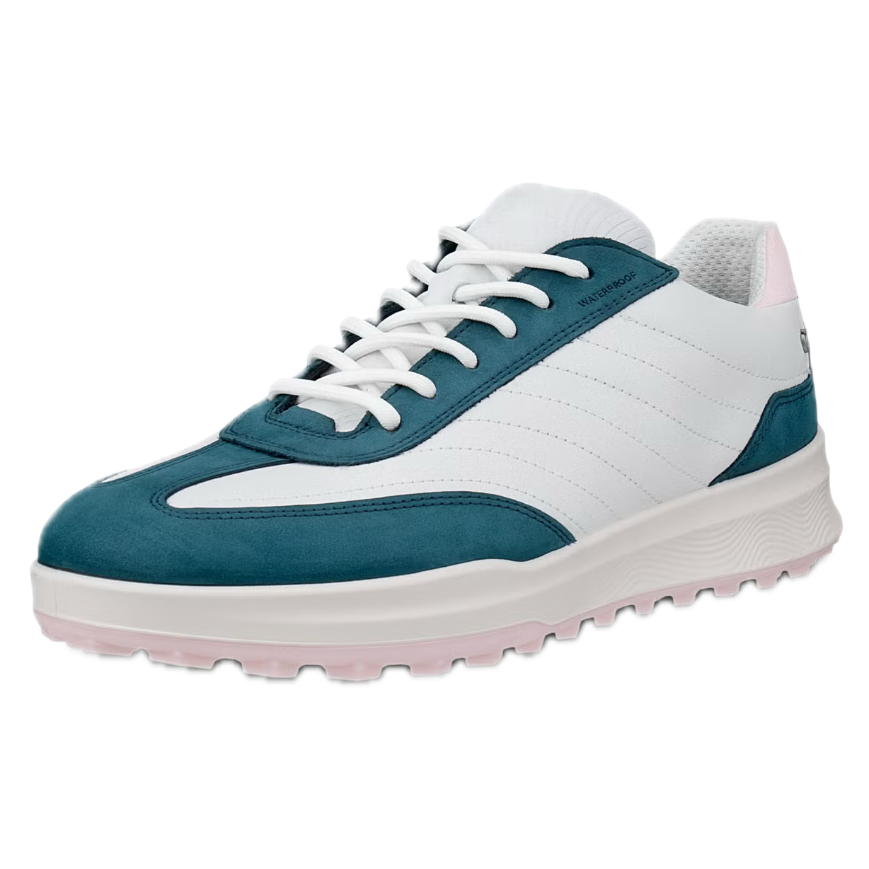 ECCO Chaussures de Golf Femme Street Vibe Blanc / Bleu foncée / Lila pâle