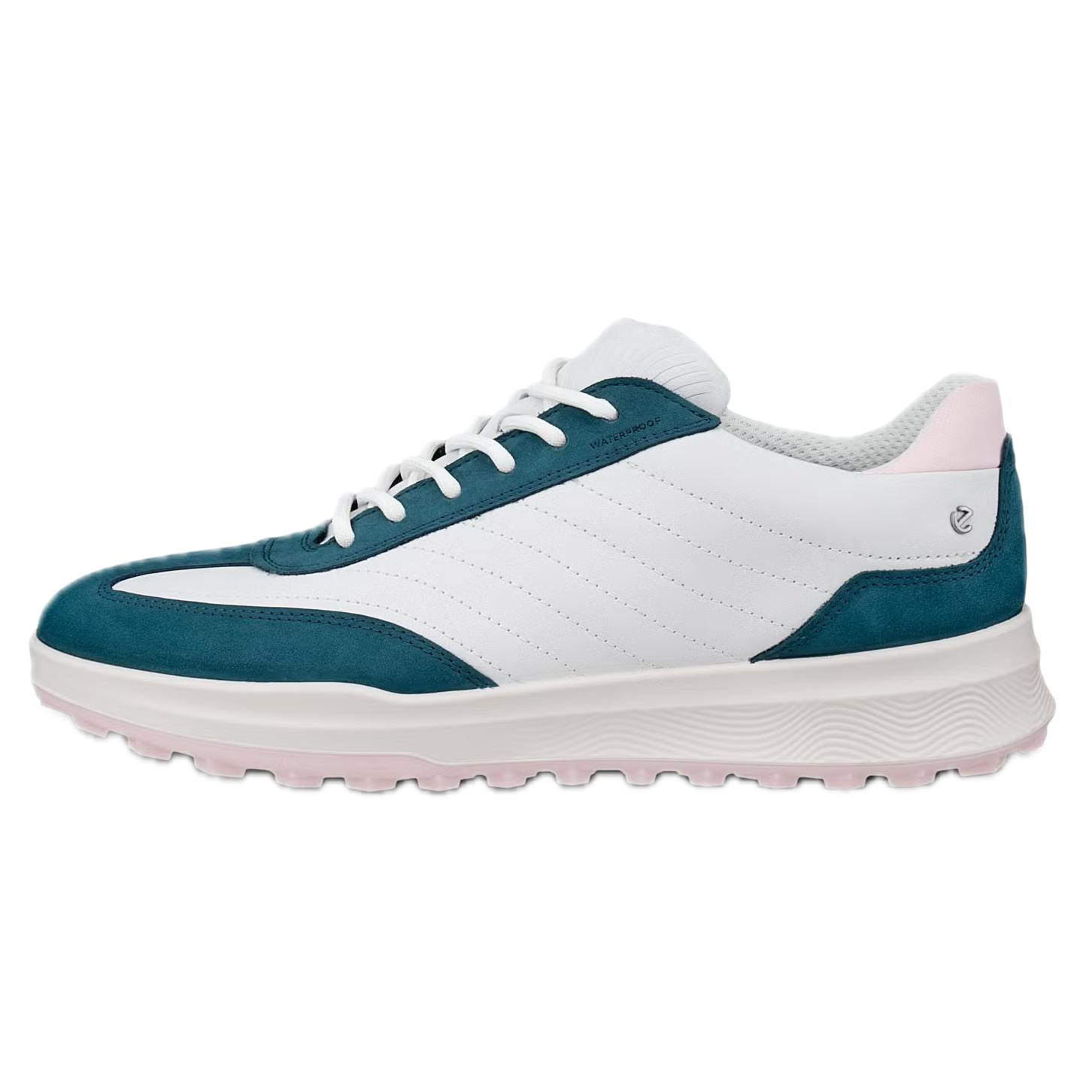 ECCO Chaussures de Golf Femme Street Vibe Blanc / Bleu foncée / Lila pâle
