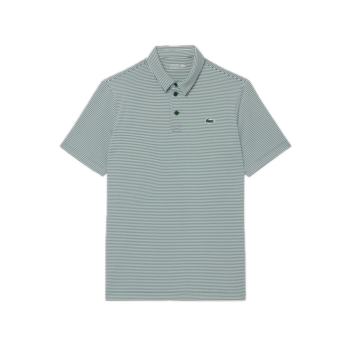 Lacoste Polo Golf Ultra Dry rayé Vert