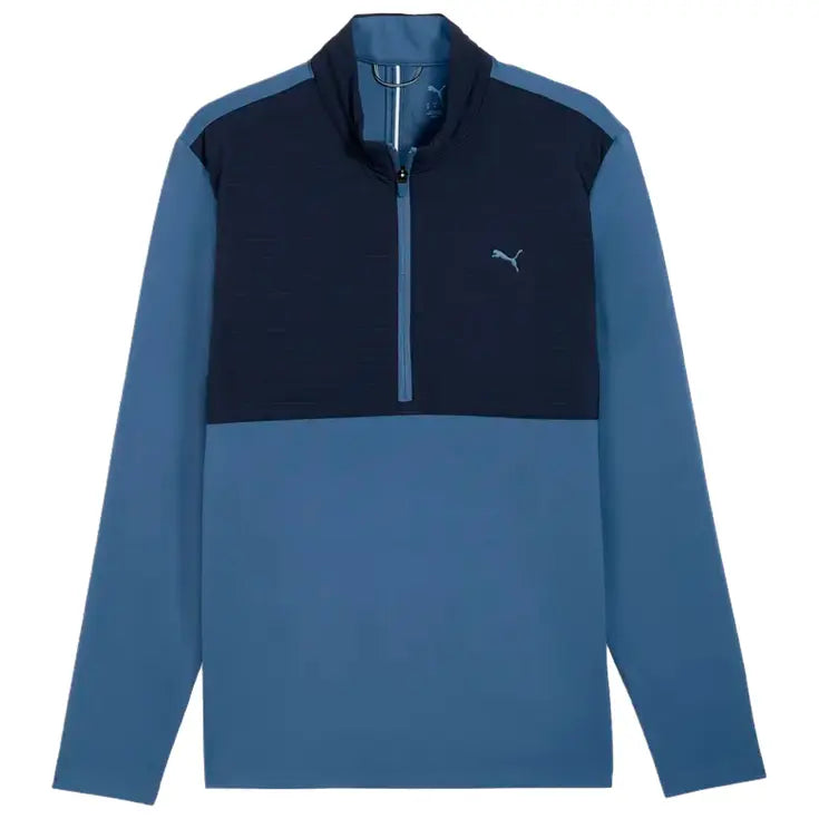 Puma Golf Pull 1/4 Zip CLOUDSPUN Tech Hybrid Bleu Marine