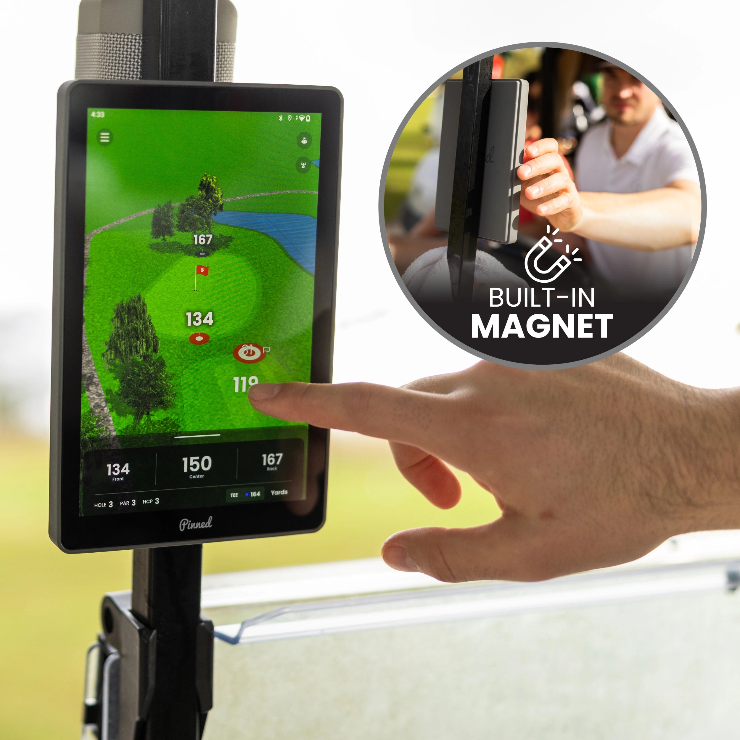 Pinned Golf The Caddie — Tablette GPS de golf - GolfCenter.fr