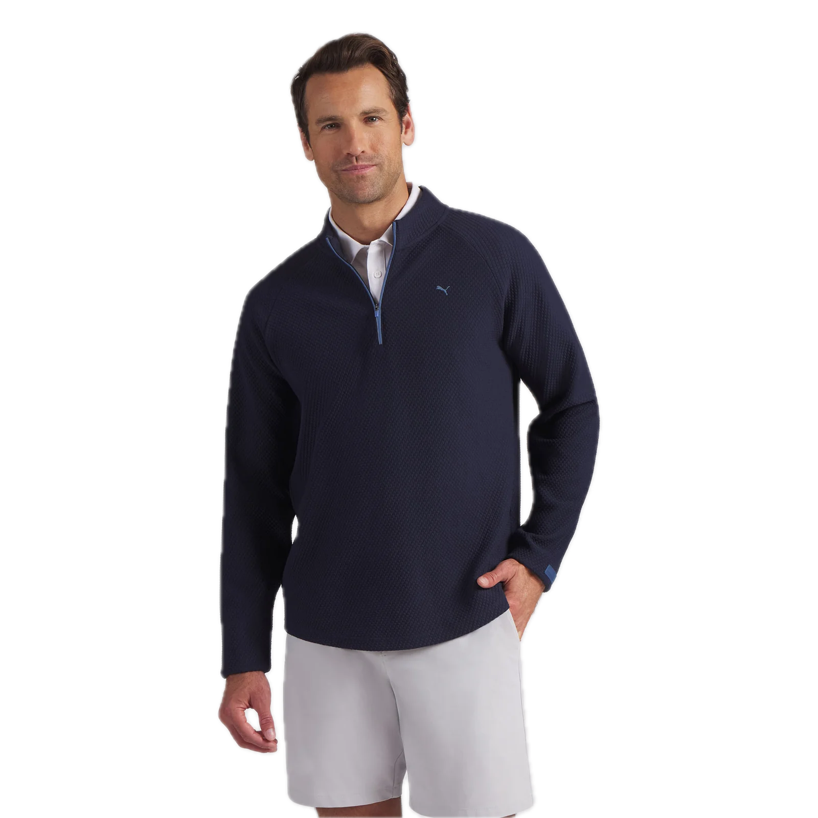 Puma Golf Pull 1/4 Zip Boulder 2.0 LC Bleu Marine - GolfCenter.fr
