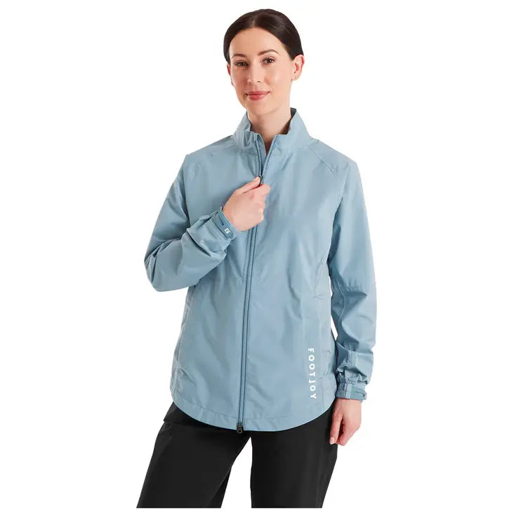 FootJoy Veste de pluie HydroLite X Femme Bleu Windward à Pois Blancs