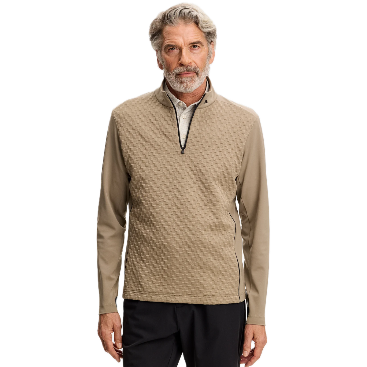 J.Lindeberg Pull Lassy Quarter Zip Mid Layer Brindle