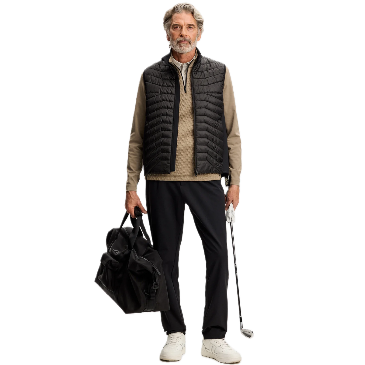J.Lindeberg Pull Lassy Quarter Zip Mid Layer Brindle