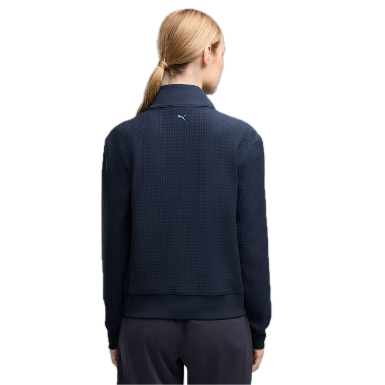 PUMA Veste Demi-Zip Boulder Femme Bleu Marine