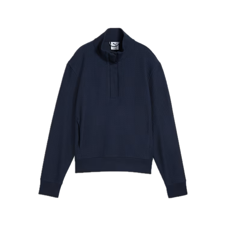 PUMA Veste Demi-Zip Boulder Femme Bleu Marine