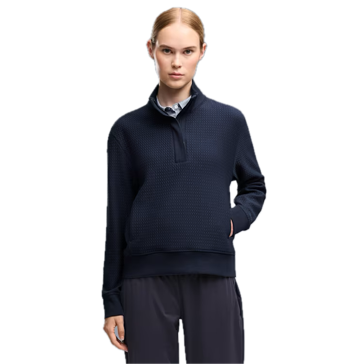 PUMA Veste Demi-Zip Boulder Femme Bleu Marine
