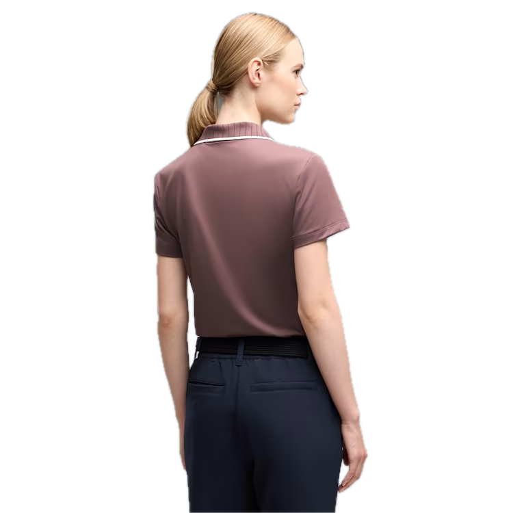 PUMA Polo CLOUDSPUN Bridges Manches Courtes Femme Marron Cacao