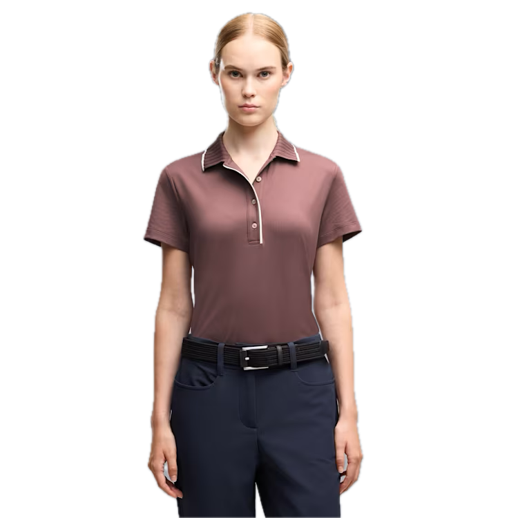 PUMA Polo CLOUDSPUN Bridges Manches Courtes Femme Marron Cacao