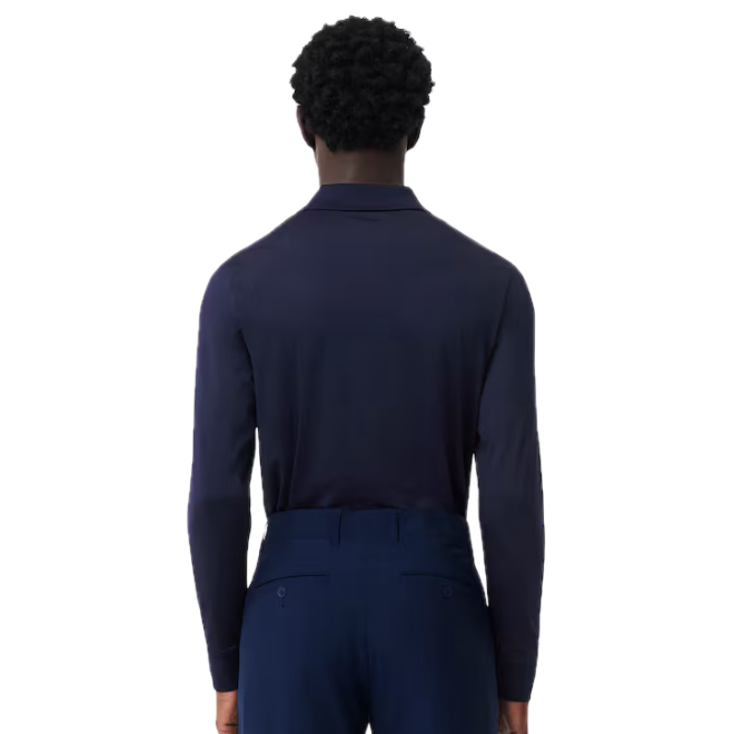 Lacoste Polo Golf manches longues Ultra Dry regular fit Bleu Nuit