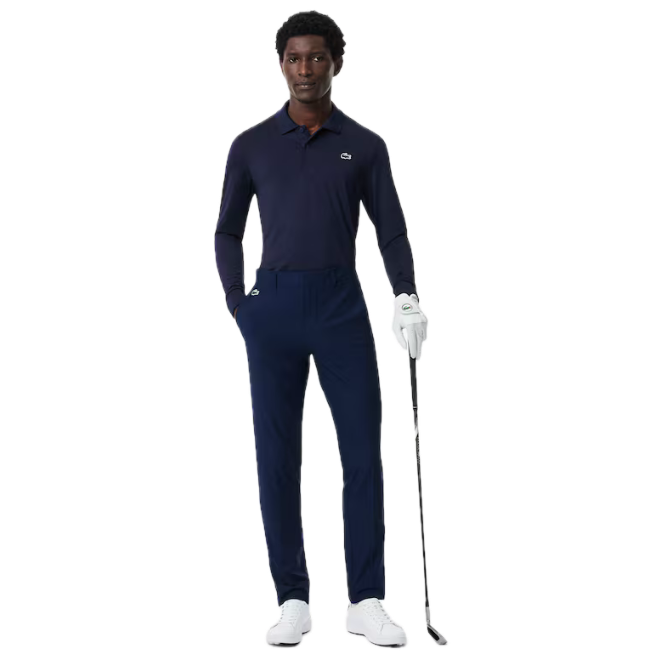 Lacoste Polo Golf manches longues Ultra Dry regular fit Bleu Nuit