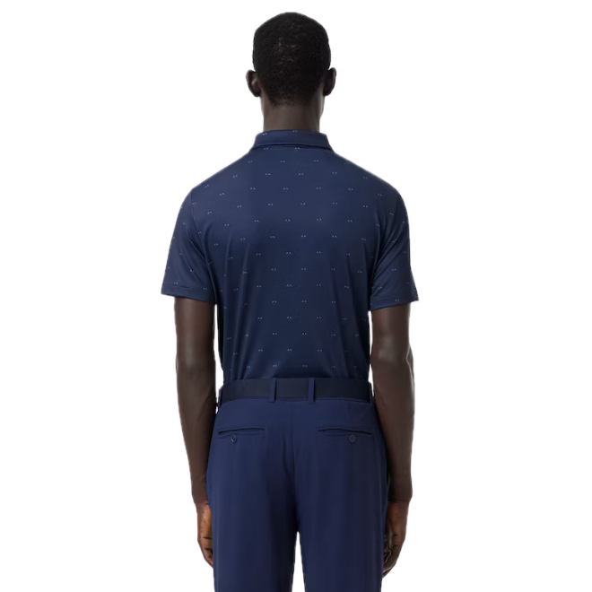 Lacoste Polo Golf regular fit imprimé Bleu Marine / Bleu
