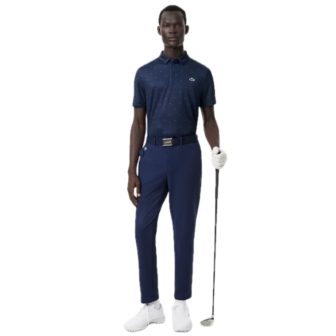 Lacoste Polo Golf regular fit imprimé Bleu Marine / Bleu