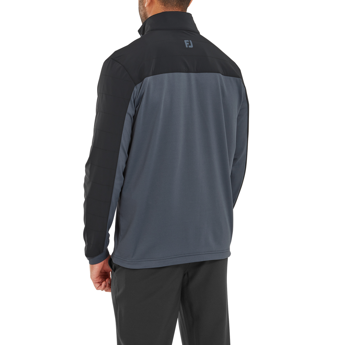 FootJoy Pullover Hybride ThermoSeries Noir Gris Charbon