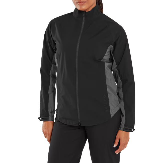 FootJoy Veste de pluie HydroLite X Femme Noir Blanc