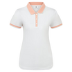 Footjoy Polo Femme Manches courtes Blanc/Pêche