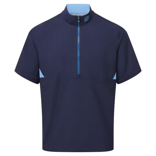 FootJoy Veste déperlante HydroLite X Bleu Marine / Bleu - GolfCenter.fr
