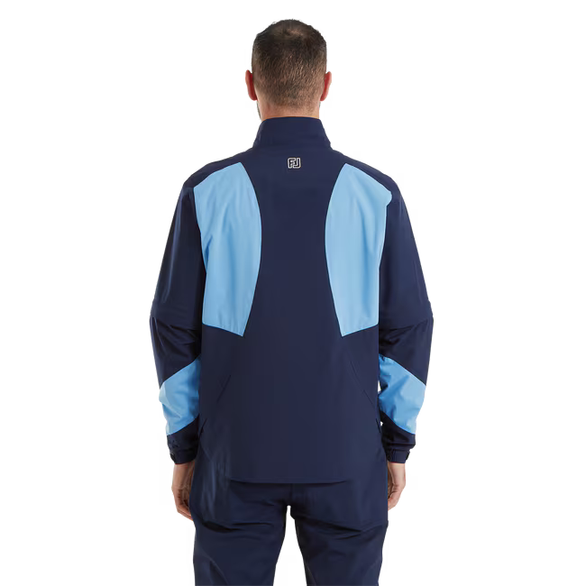 FootJoy Veste déperlante HydroLite X Bleu Marine / Bleu - GolfCenter.fr