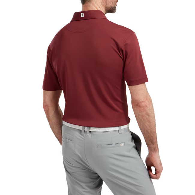 Footjoy Polo Stretch Piqué Bordeaux - GolfCenter.fr