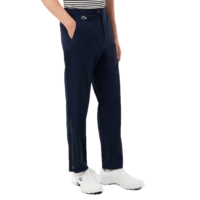 Lacoste Pantalon de Pluie Golf stretch tissu imperméable Bleu Marine