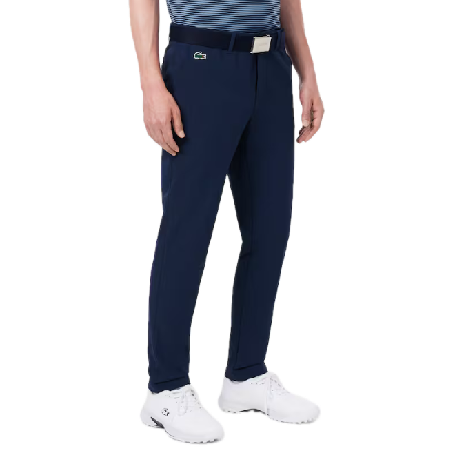 Lacoste Pantalon Golf slim fit isolant hydrofuge Bleu Nuit