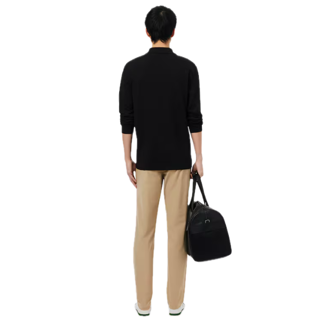 Lacoste Pantalon Commuter slim fit stretch Beige