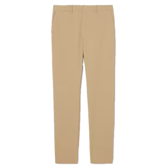 Lacoste Pantalon Commuter slim fit stretch Beige