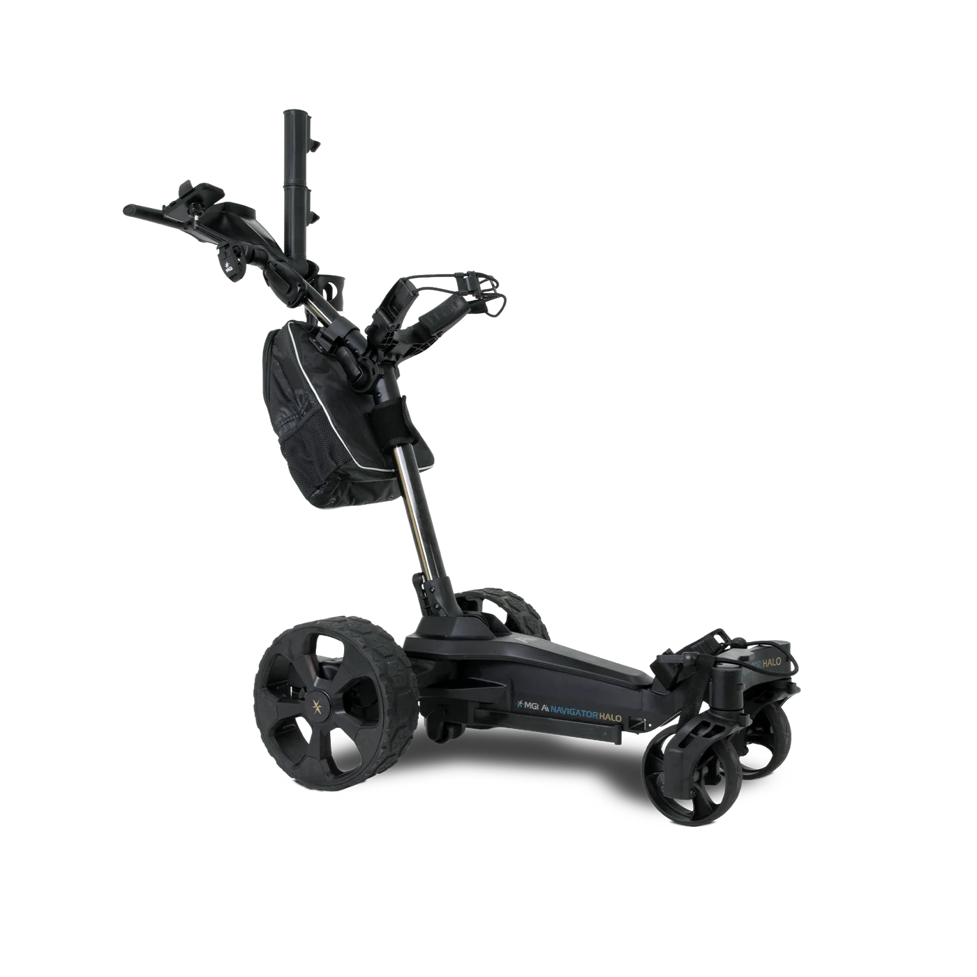 MGI Chariot Électrique Ai Navigator Halo (chariot suiveur et télécommandé) - GolfCenter.fr
