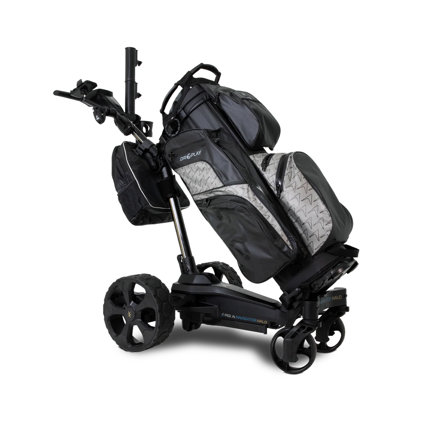 MGI Chariot Électrique Ai Navigator Halo (chariot suiveur et télécommandé) - GolfCenter.fr