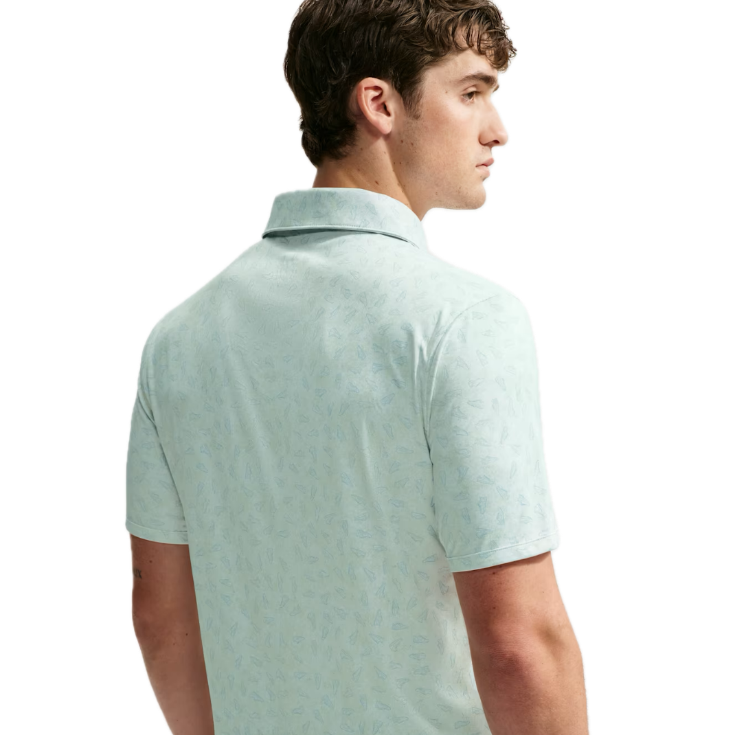 Nike Polo Par Dri-FIT Grass Print Blanc
