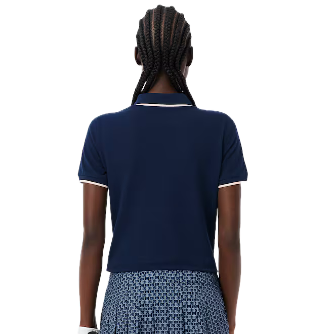 Lacoste Polo Golf thermorégulateur Petit Piqué Femme Bleu Marine
