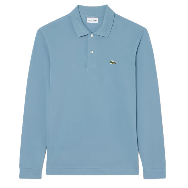 Lacoste Polo L.12.12 LIGHT manches longues classic fit Bleu Gris