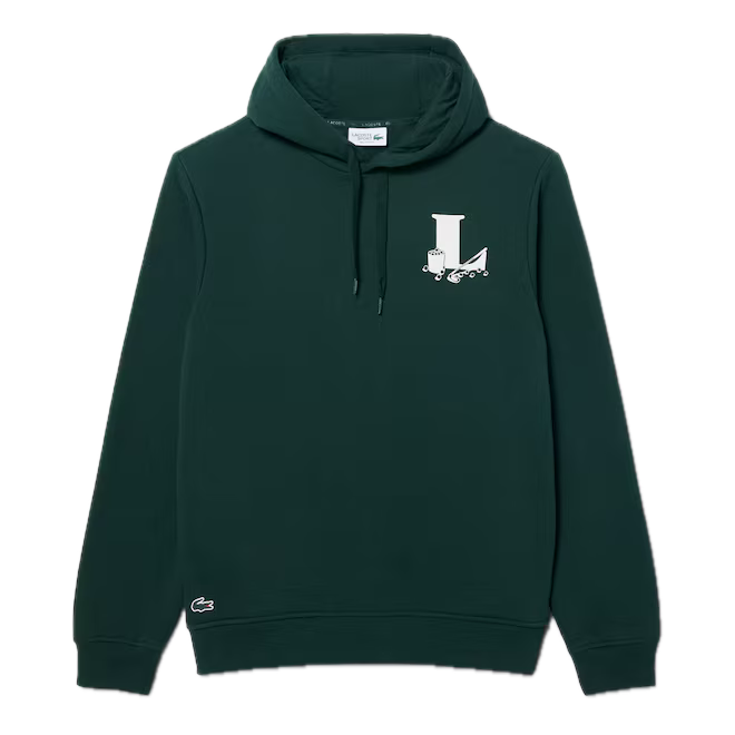 Lacoste Sweatshirt à capuche Golf imprimés graphiques Vert Sinople
