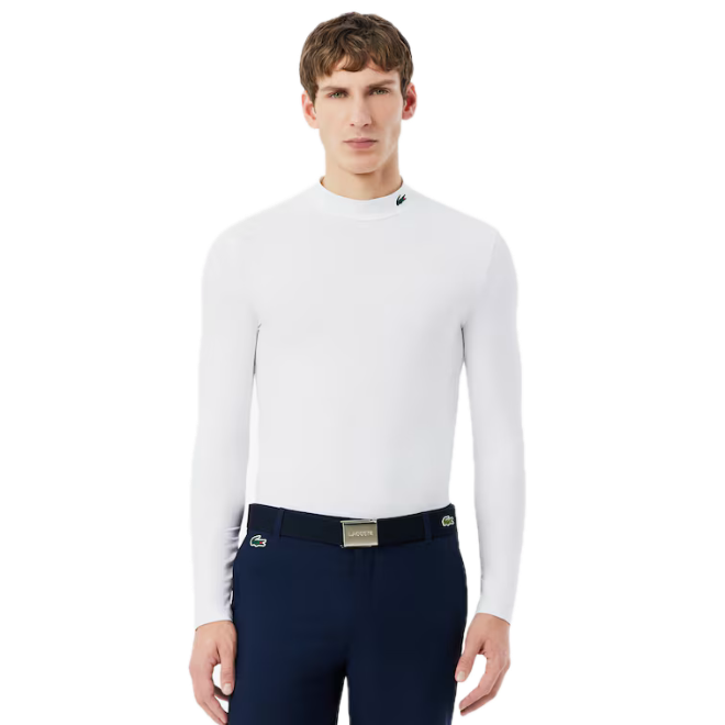 Lacoste Sous-couche Golf tight fit Ultra Dry Blanc
