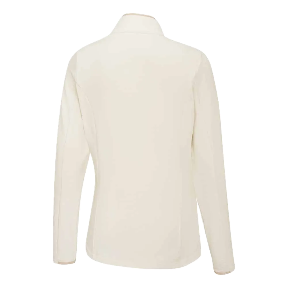 Ping Polaire à col montant zippé Abigale Femme Blanc Cassé