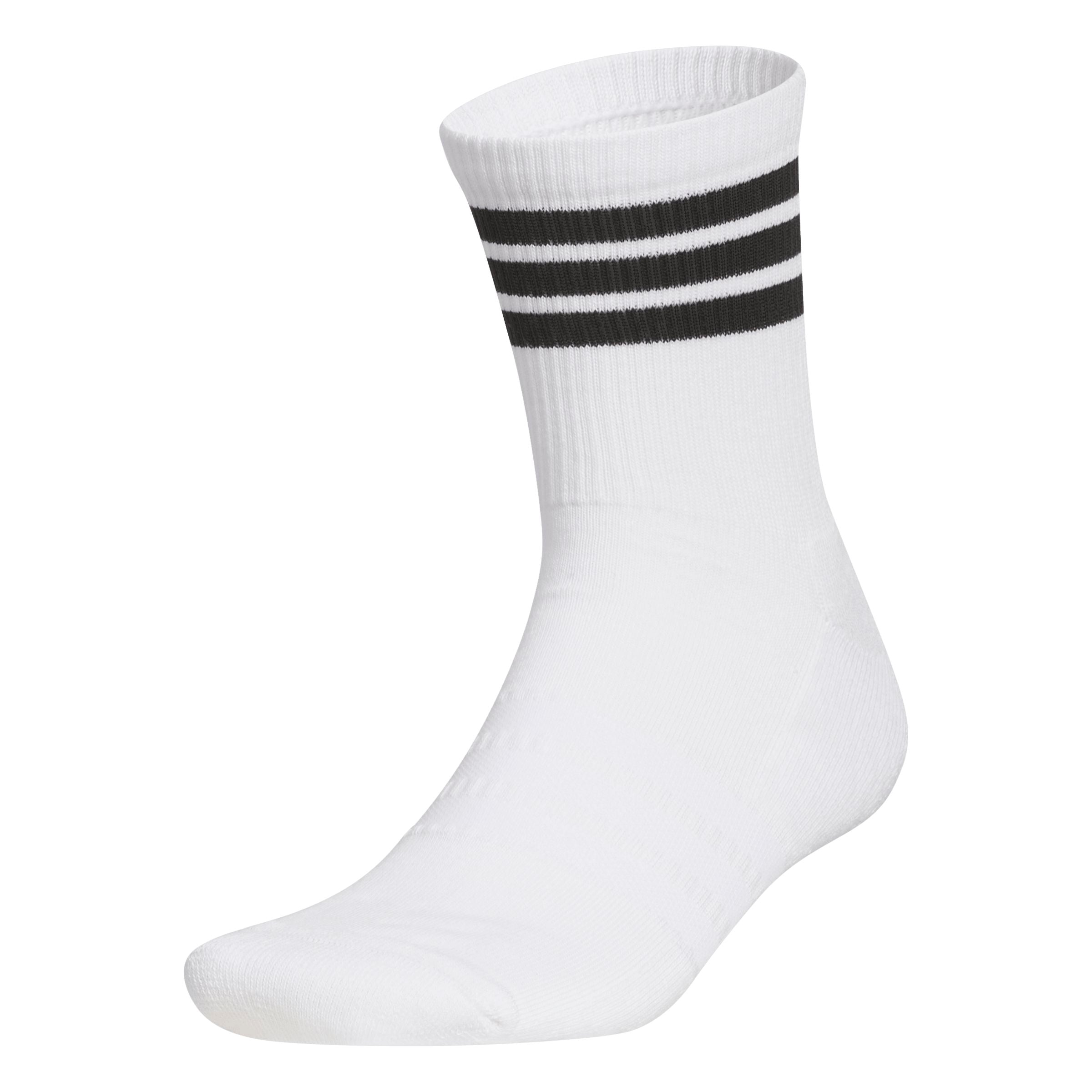 Adidas Chaussettes Mi-Mollet 3 bandes Noir/Blanc